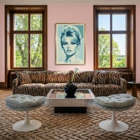 Image 2 of Reposes pieds / ottomans modèle F585 par Geoffrey D. Harcourt 