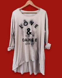 Image 2 of Copy of Copy of MAS AMOR ϟ HANDRINTED UNISEX LONGSLEEVE  ϟ ONESIZED ϟ COTTON SHIRT