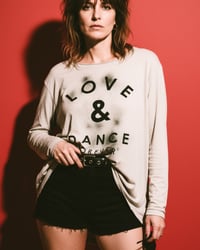 Image 1 of Copy of Copy of MAS AMOR ϟ HANDRINTED UNISEX LONGSLEEVE  ϟ ONESIZED ϟ COTTON SHIRT