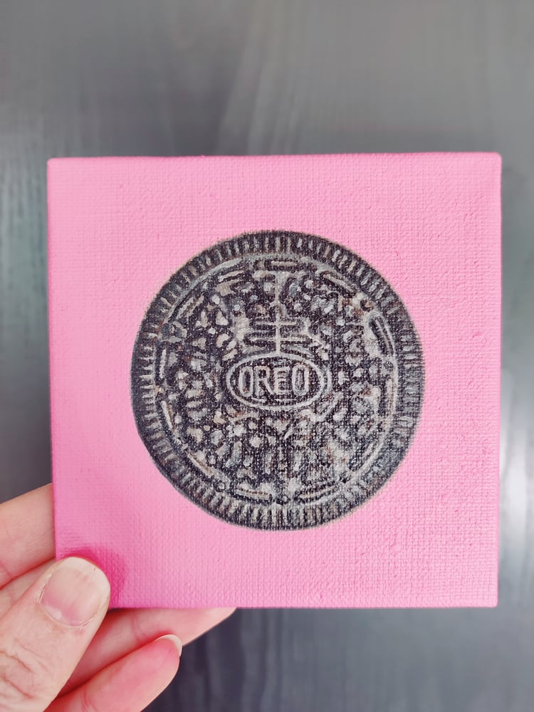 Image of 'Oreo' Original mini oil painting