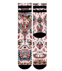 Image 2 of Calcetines American Socks Feline Hearts Signature