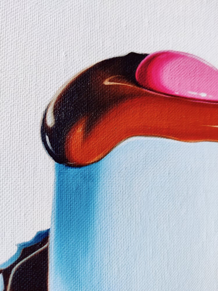 Image of 'Top Hat' Medium oil painting