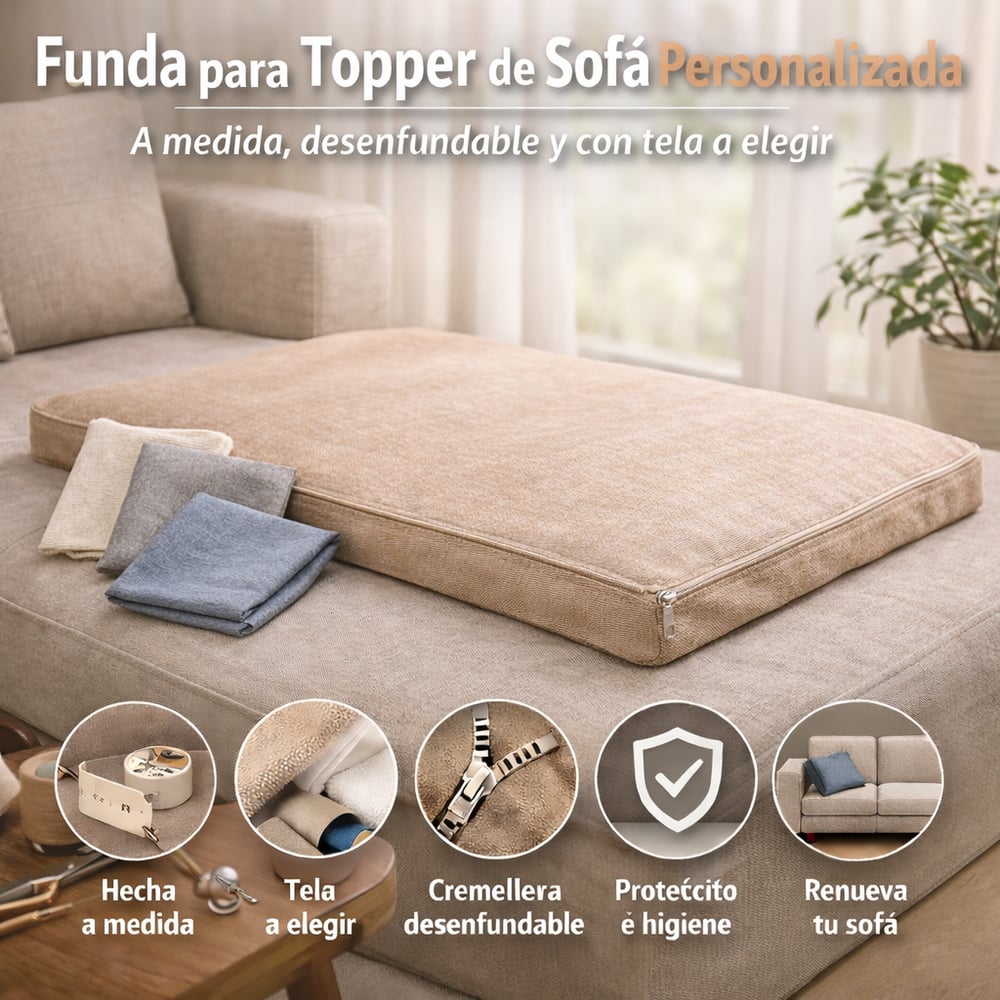 Image of Funda custom para topper (a medida)