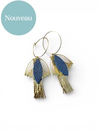 Image 1 of Boucles INDIA Bleu