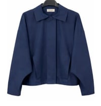 Cropped Trench Jacket —Navy