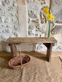 Image 1 of Table de chevet petit banc - meuble campagne