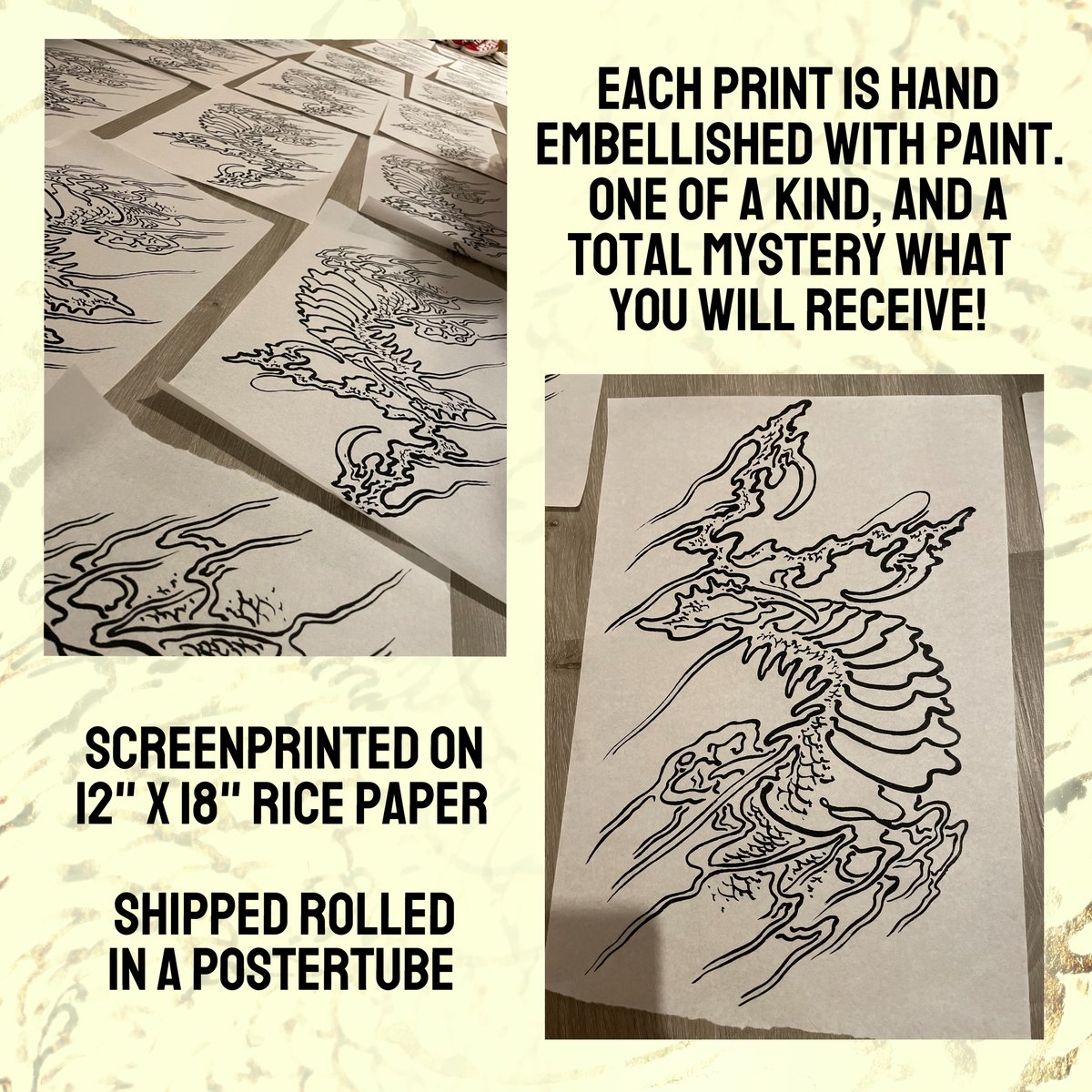 TAN TEE/TOTE BAG/SCREENPRINT