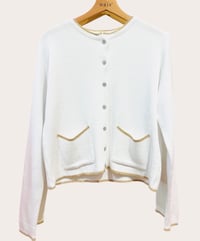 Cotton Cardigan — Ecru