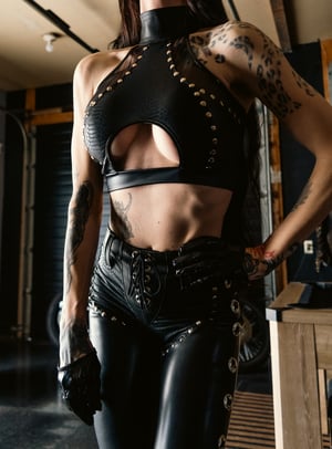 Image of Toxic Vision Midnight snakeskin halter top