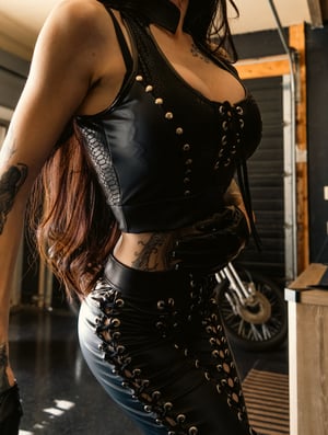 Image of Toxic Vision Midnight snakeskin crop top