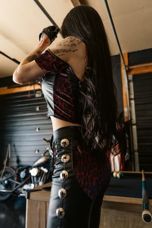 Image of Toxic Vision Midnight leopard pants