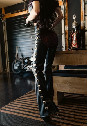 Image of Toxic Vision Midnight leopard pants