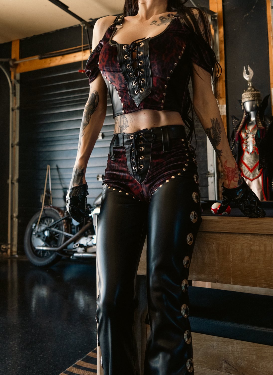 Image of Toxic Vision Midnight leopard pants