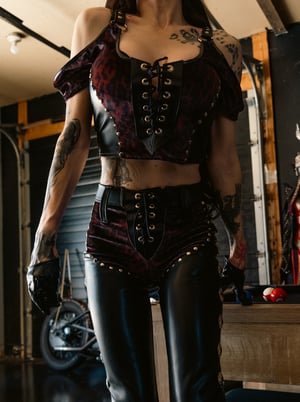 Image of Toxic Vision Midnight leopard pants