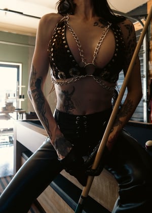 Image of Toxic Vision Midnight leopard Switchblade top 