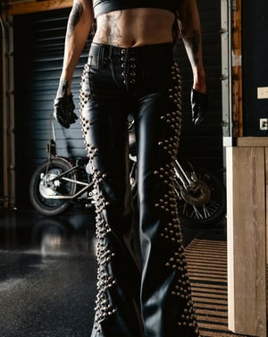 Image of Toxic Vision Midnight diamond studded pants MULTI SIZE
