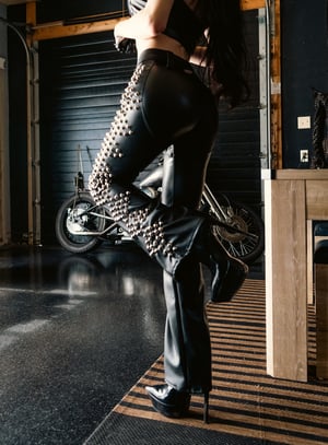 Image of Toxic Vision Midnight diamond studded pants MULTI SIZE