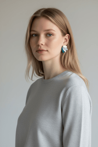 Image 2 of Boucles SALLY bleu