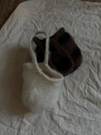 Image 1 of furry bucket bag