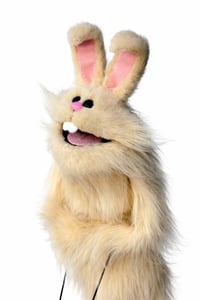 Image 2 of The BUNNY Critter Puppet in Light Tan