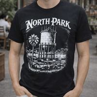 Image 1 of North Park Water Tower - San Diego Neighborhood Men's Tee