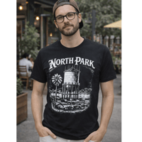 Image 2 of North Park Water Tower - San Diego Neighborhood Men's Tee