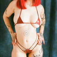 Image 2 of triangle microkini top