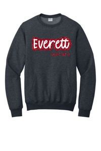 Everett Softball Crewneck with Pocket Design 3