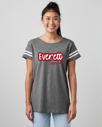 Everett Softball Ladies Tee  Design 3