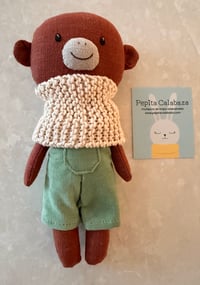Image 1 of Pepita Monkey Doll-Green Overalls