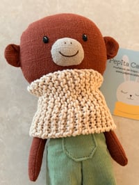 Image 2 of Pepita Monkey Doll-Green Overalls