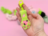 Image 1 of Zombie Cat Paw Bag Charm Keychain