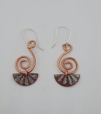 Image 1 of Mini fan earrings 