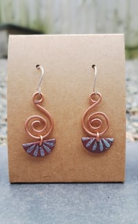 Image 2 of Mini fan earrings 