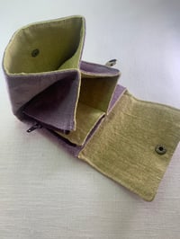 Image 2 of LITHUANIAN LINEN WALLET / SHIBORI #011