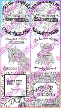 Image 5 of Naughty NSFW Coloring Book - Digital Download Only