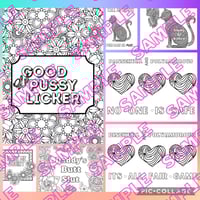 Image 4 of Naughty NSFW Coloring Book - Digital Download Only