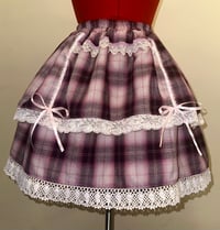 Image 8 of 4-piece pink plaid x white princess set