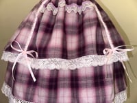 Image 9 of 4-piece pink plaid x white princess set