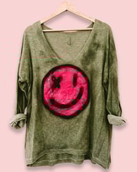 Image 2 of SMILEY  ¥ HANDBEDRUCKT ¥ EINZELSTÜCK ¥ IBIZA 