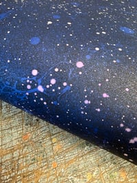 Image 2 of 'Glittering Skies' on Blue with interference violet // 2 sheets available 