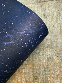 Image 5 of 'Glittering Skies' on Blue with interference violet // 2 sheets available 