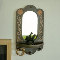 Image 3 of Hand-Painted Mirrored Altar With Pegs