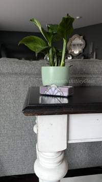 Image 3 of Trinket Dish - Pink, Purple, & Iridescent Clear