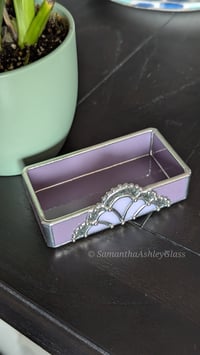 Image 5 of Trinket Dish - Pink, Purple, & Iridescent Clear