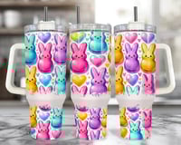 Pastel Peep Bunny Tumbler