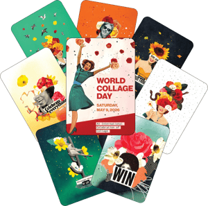 Image of World Collage Day 2026 Postcard Pack