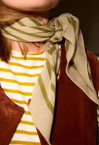 Image 2 of Foulard Lana Tourmaline Kaki 