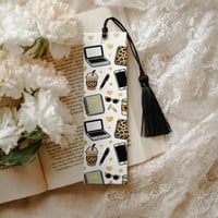 Chic Coffee & Hustle Metal Bookmark