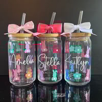 Image 1 of Personalized Bunny Garden Sipper Cup